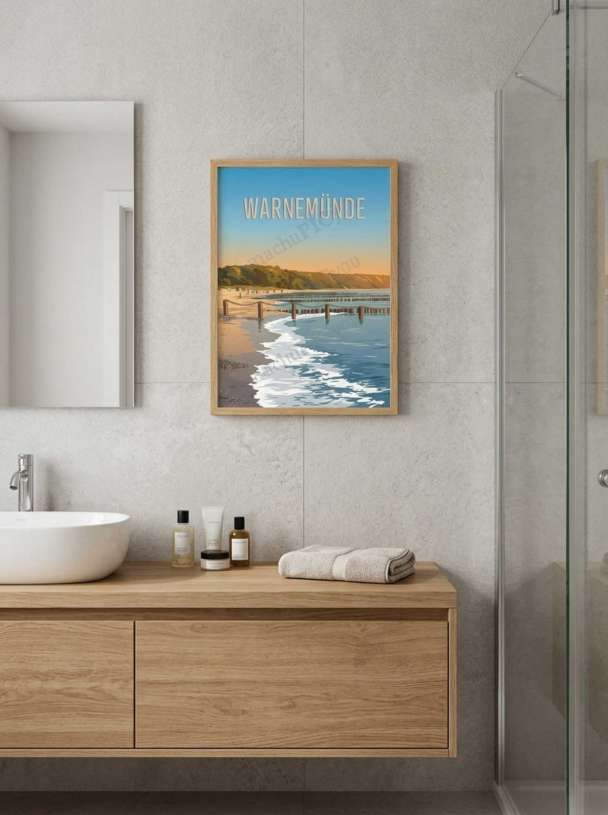 Ostsee — Zwischen Land und Meer — Wandansicht im Wohnambiente | machuPICyou