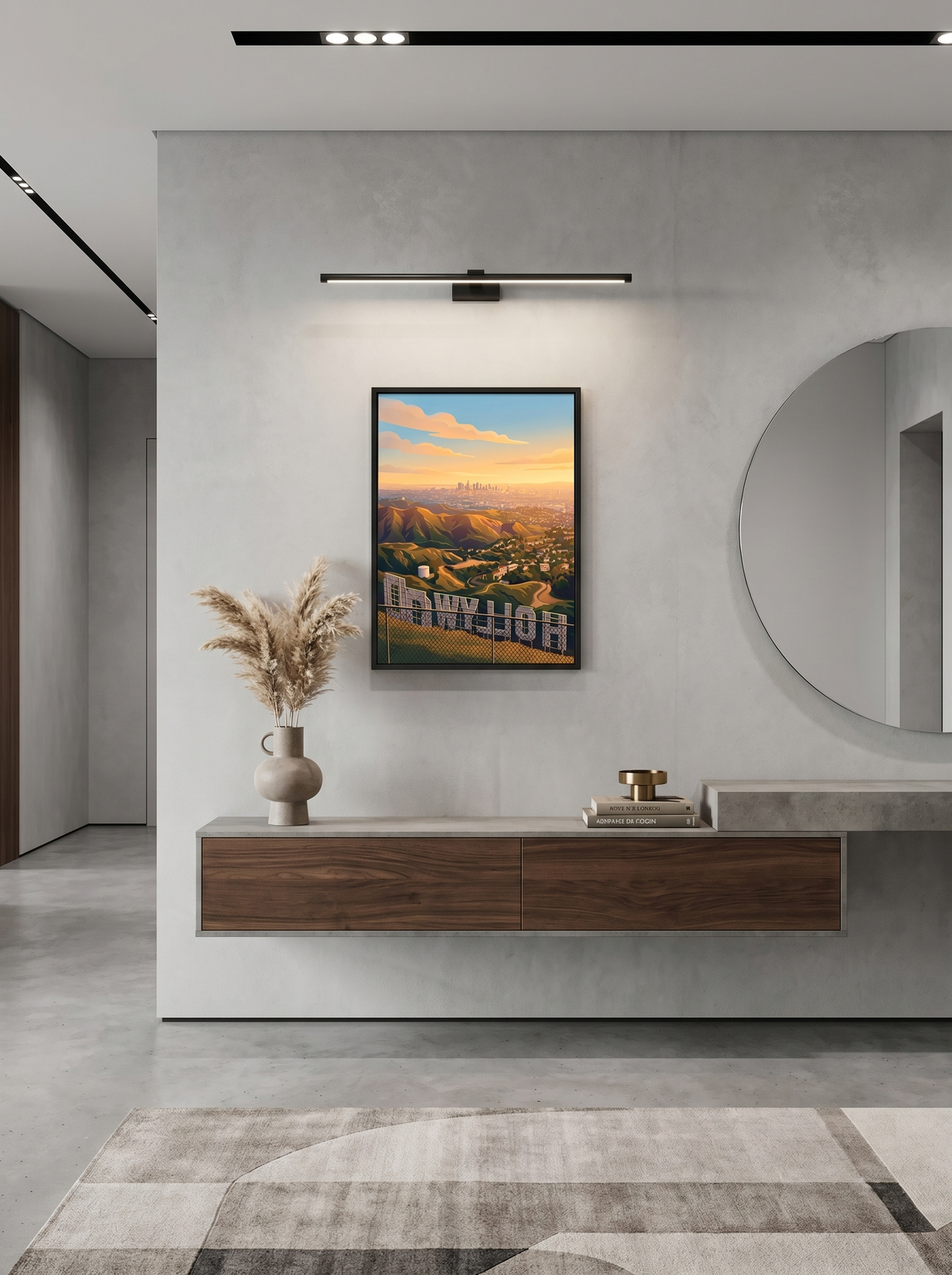 Los Angeles — Hollywood Hills – Wandvorschau