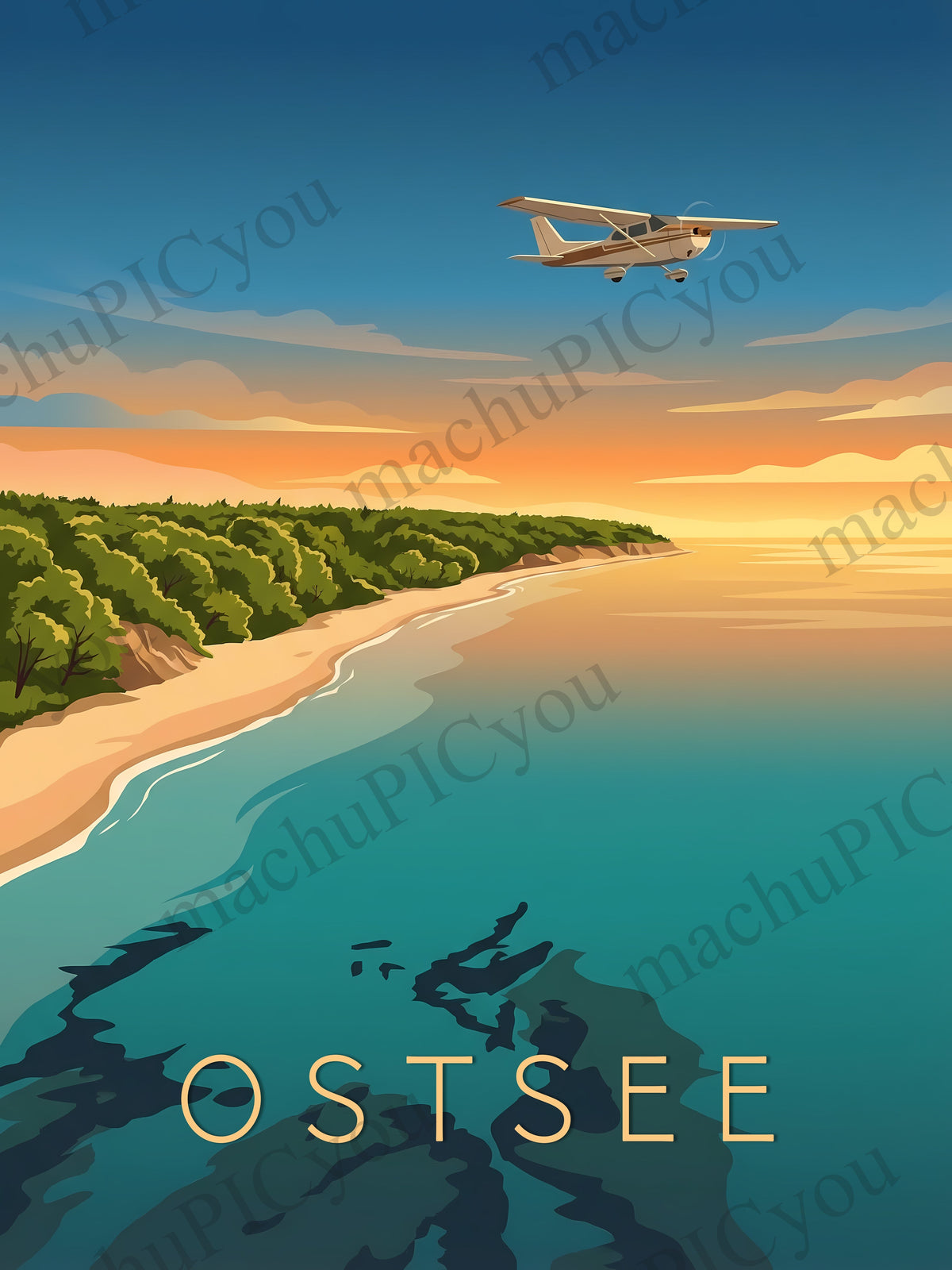 Ostsee — Küste aus der Luft