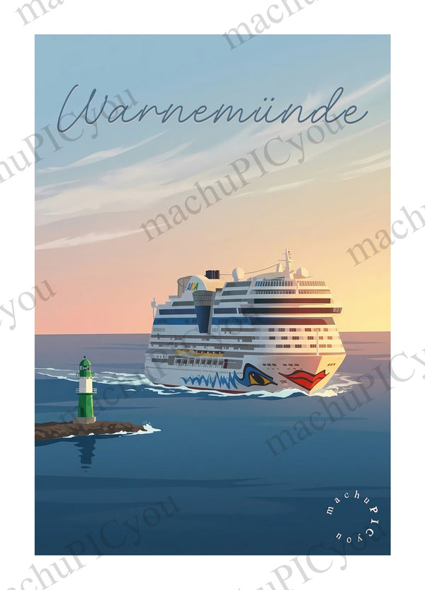 Warnemünde — Heimkehr über das Meer (Karte)