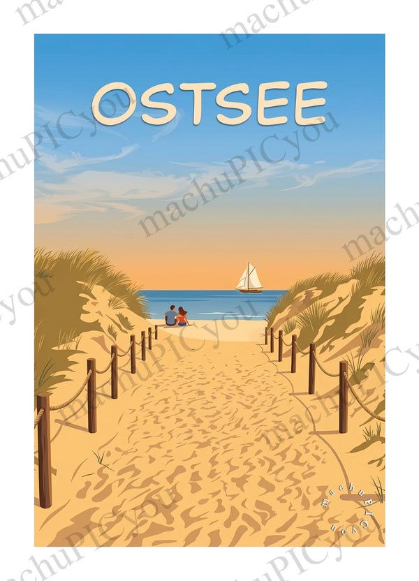 Ostsee — Weg zum Horizont (Karte)