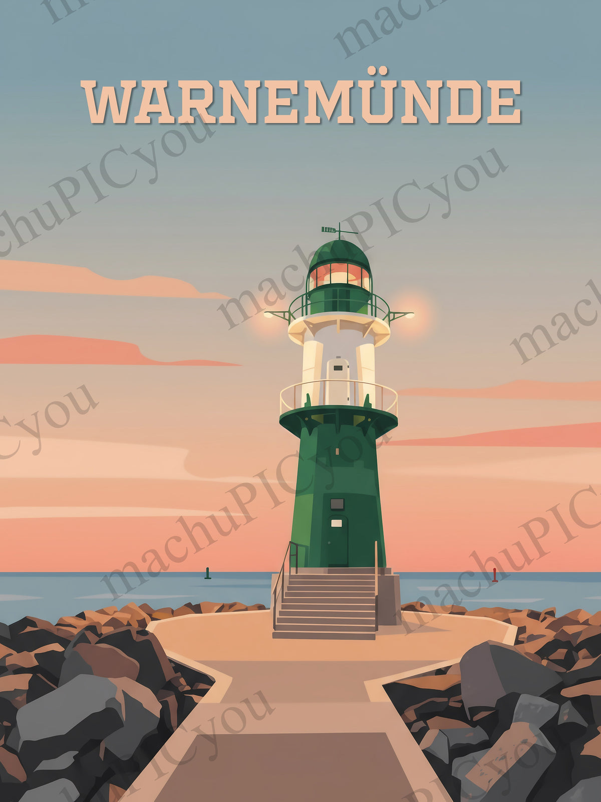 Warnemünde — Leuchtfeuer der Ruhe