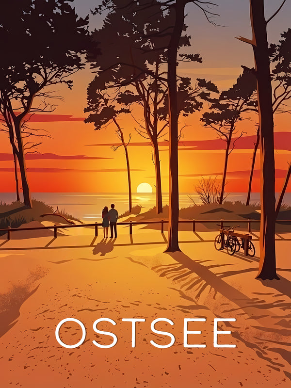 Ostsee — Abendgold der Küste