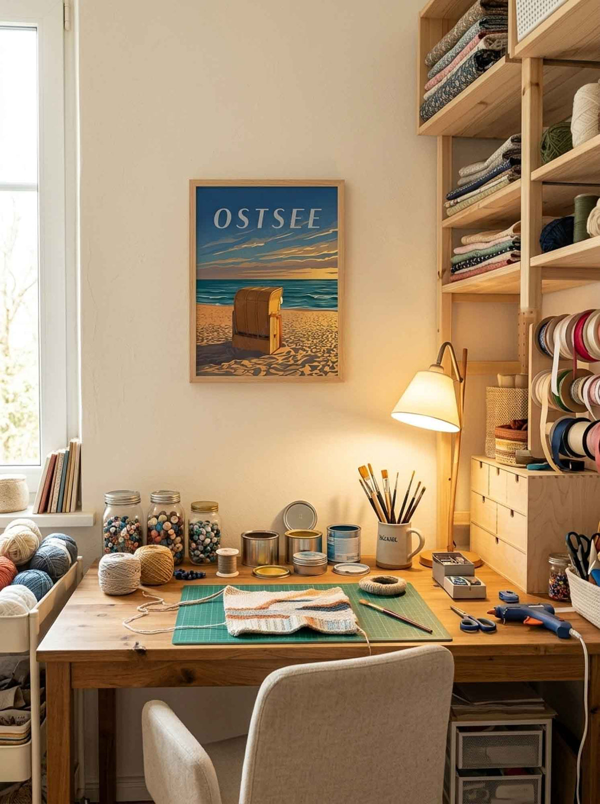 Ostsee — Stille der Ostsee — Wandansicht im Wohnambiente | machuPICyou