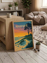 Ostsee — sunset for lovers — Wandansicht im Wohnambiente | machuPICyou