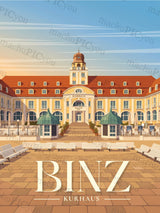 Kurhaus im Abendlicht machuPICyou Poster