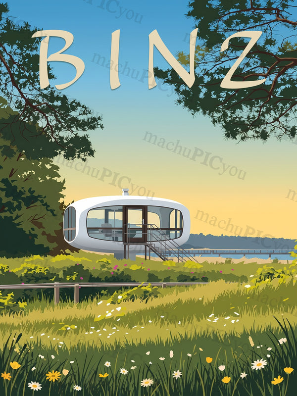 Ikonischer Müther Turm Binz machuPICyou Poster