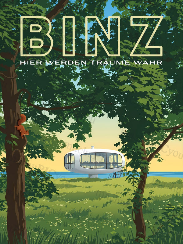 Zwischen Küste und Träumen am Müther Turm machuPICyou Poster