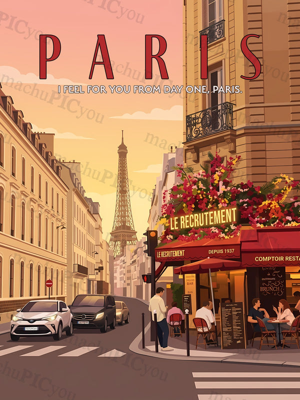 Paris — Pariser Abendglanz machuPICyou Poster