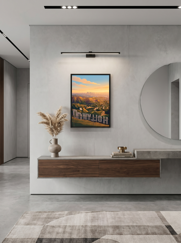 Los Angeles — Hollywood Hills — Wandansicht im Wohnambiente | machuPICyou
