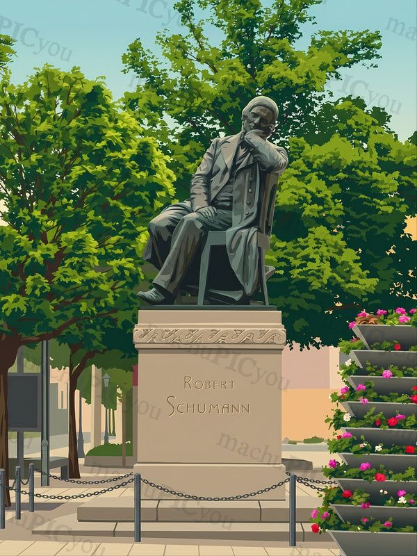 Robert Schumann Denkmal machuPICyou Poster