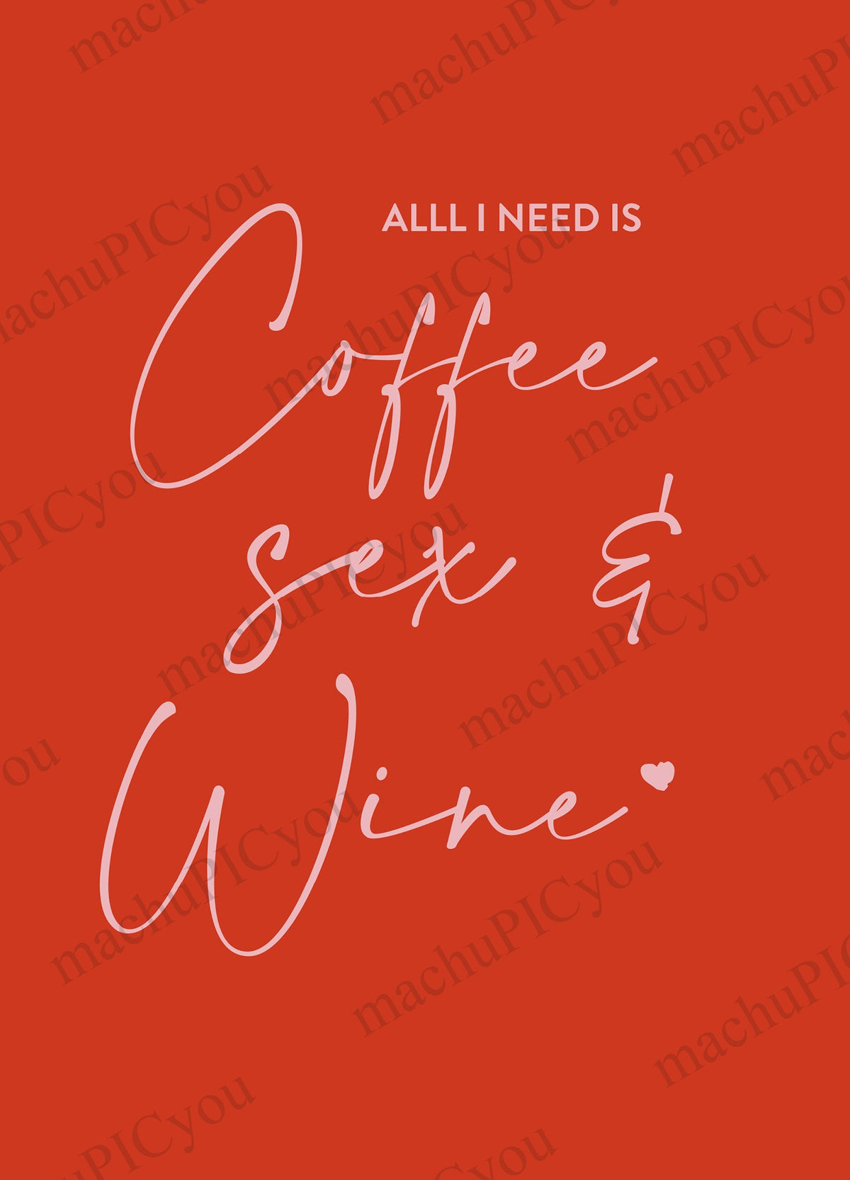 Karte Coffee Sex & Wine DYAM