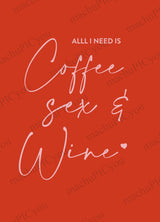 Karte Coffee Sex & Wine DYAM