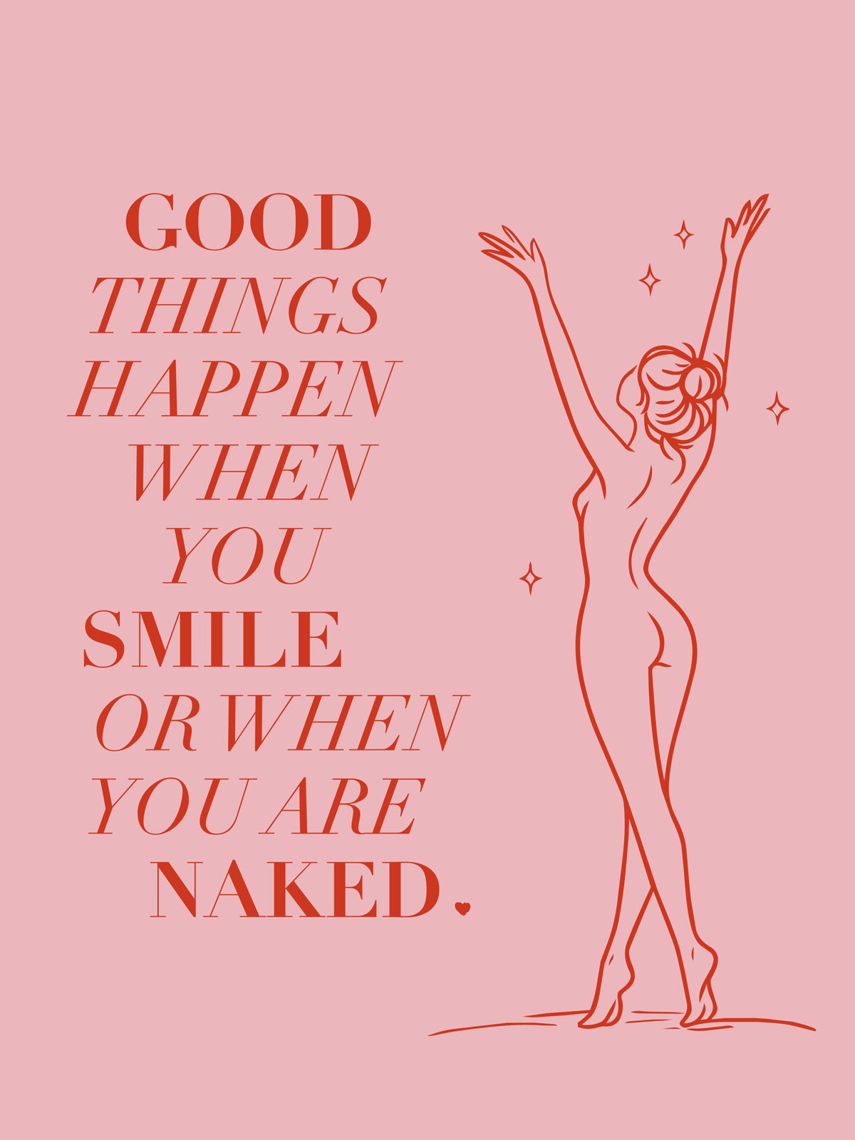Poster Smile or Naked DYAM