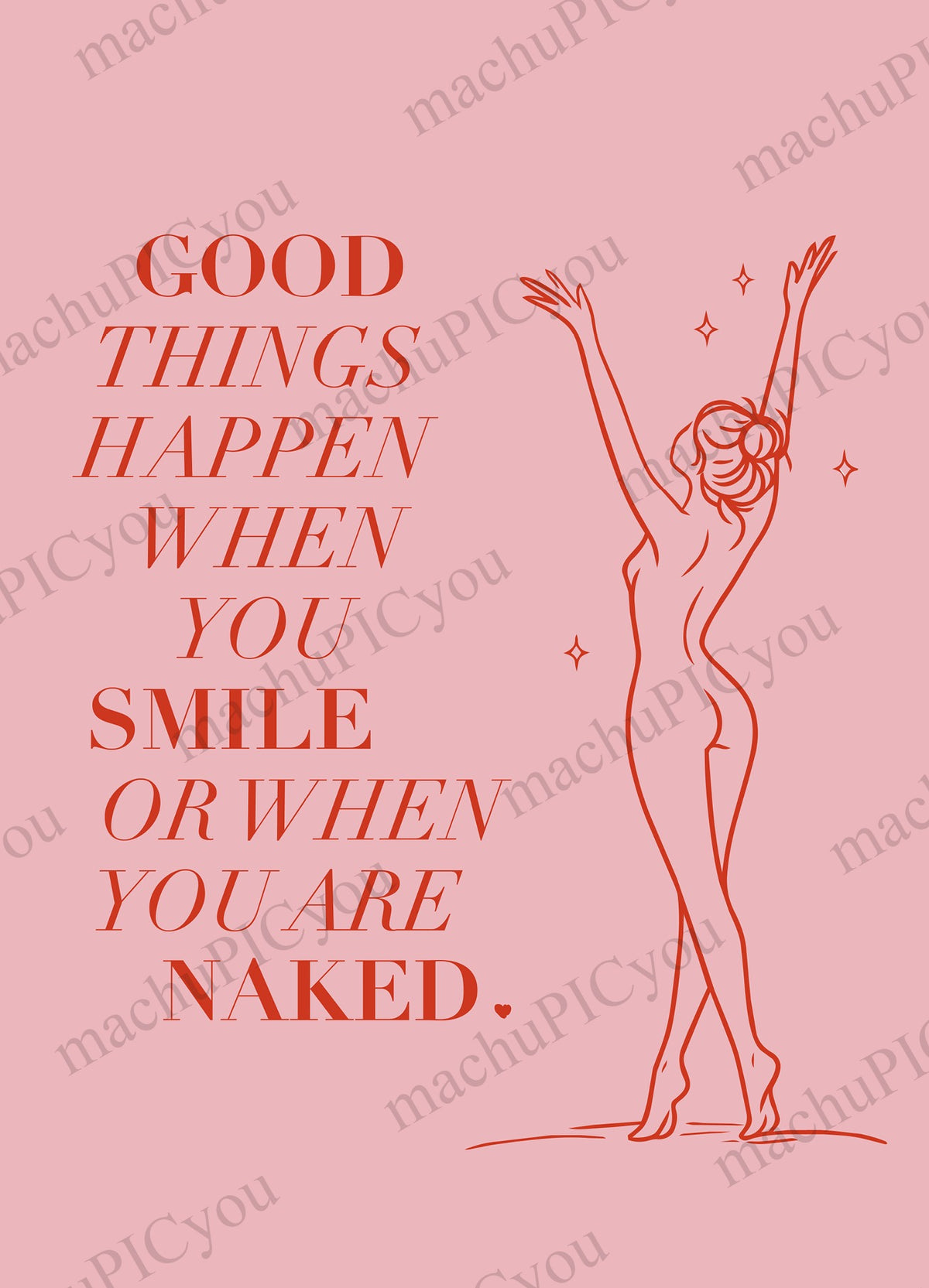 Karte Smile or Naked DYAM