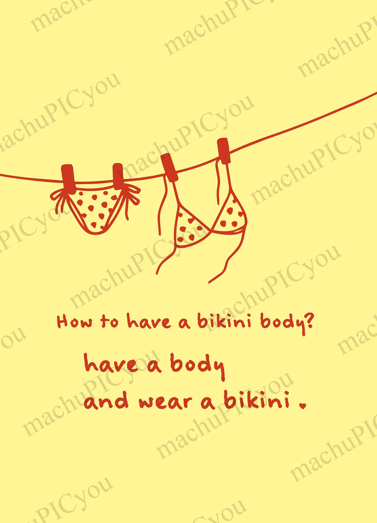 Karte Bikini Body DYAM