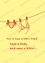 Karte Bikini Body DYAM