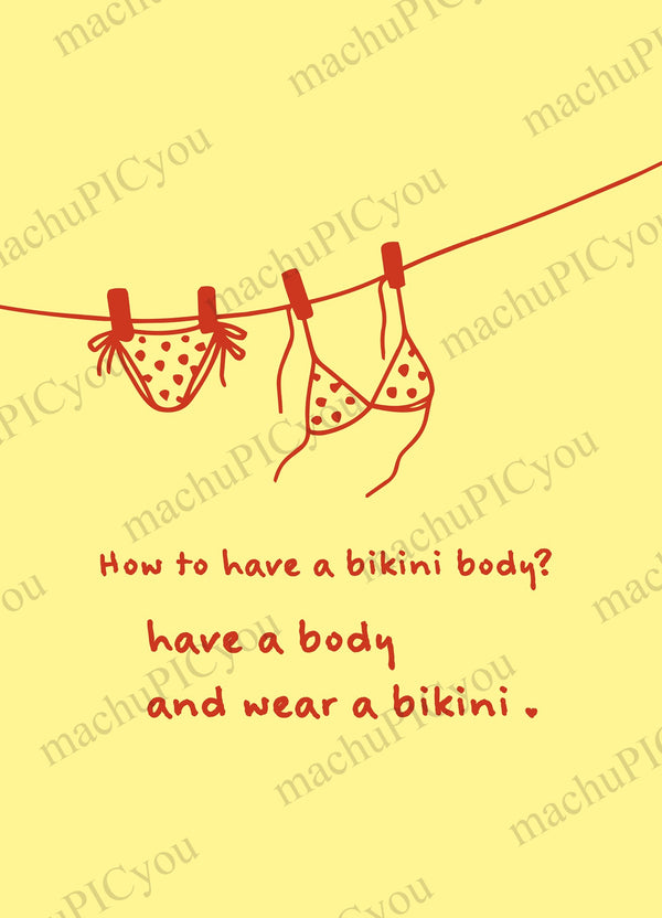 Karte Bikini Body DYAM