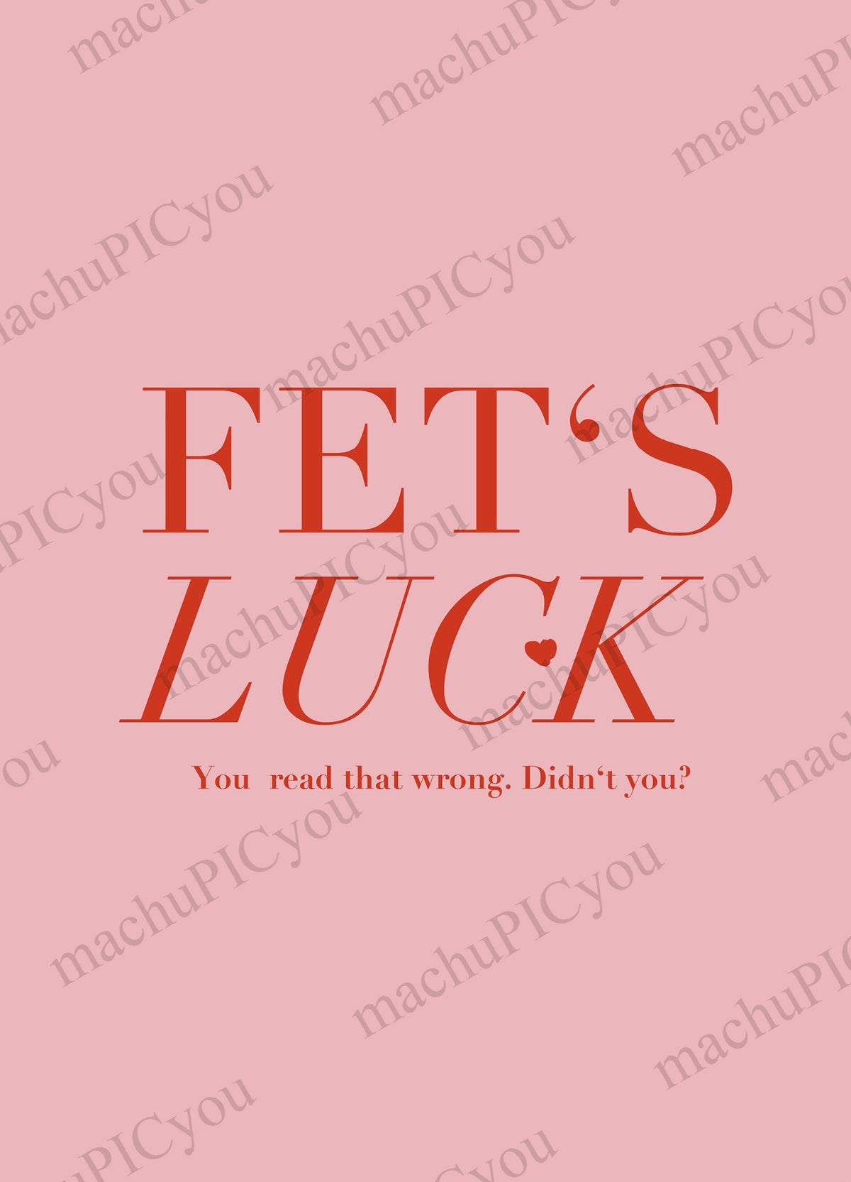 Karte Fet's Luck DYAM
