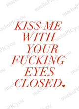 Karte Eyes Closed DYAM