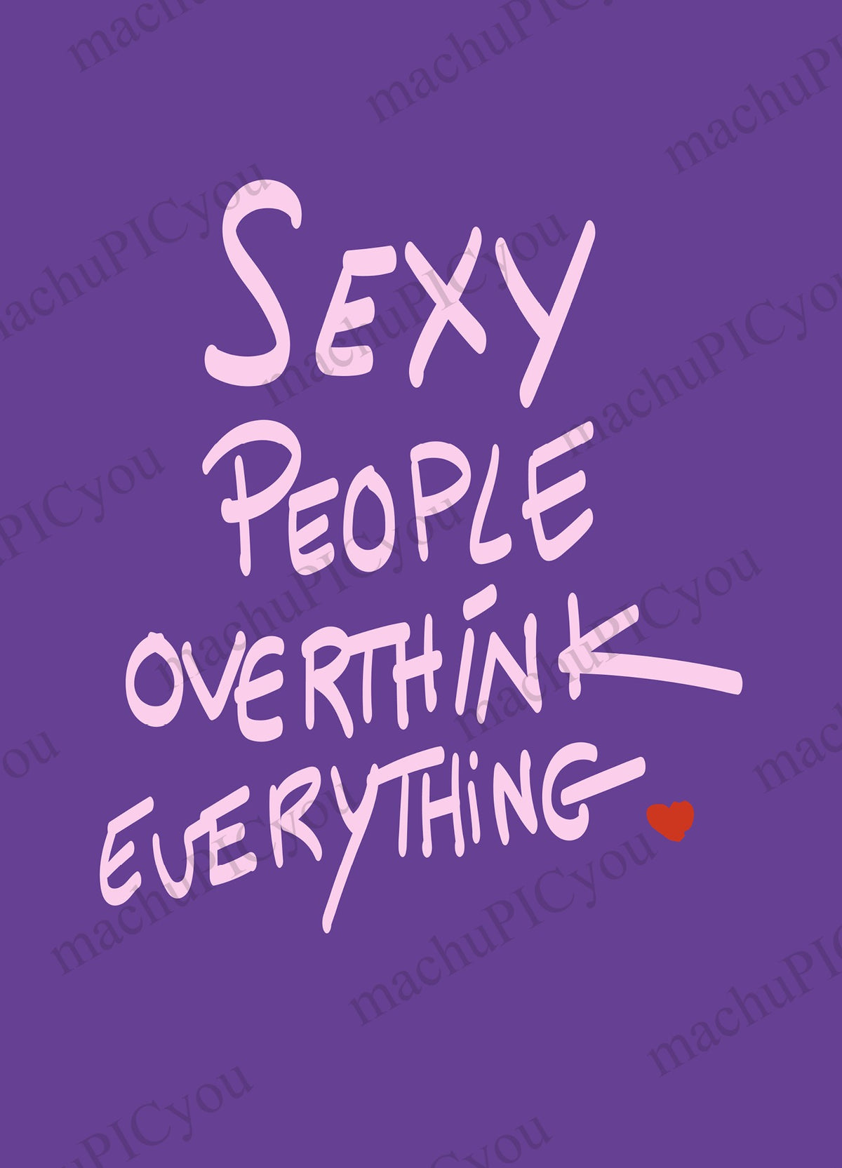 Karte Sexy People Overthink DYAM