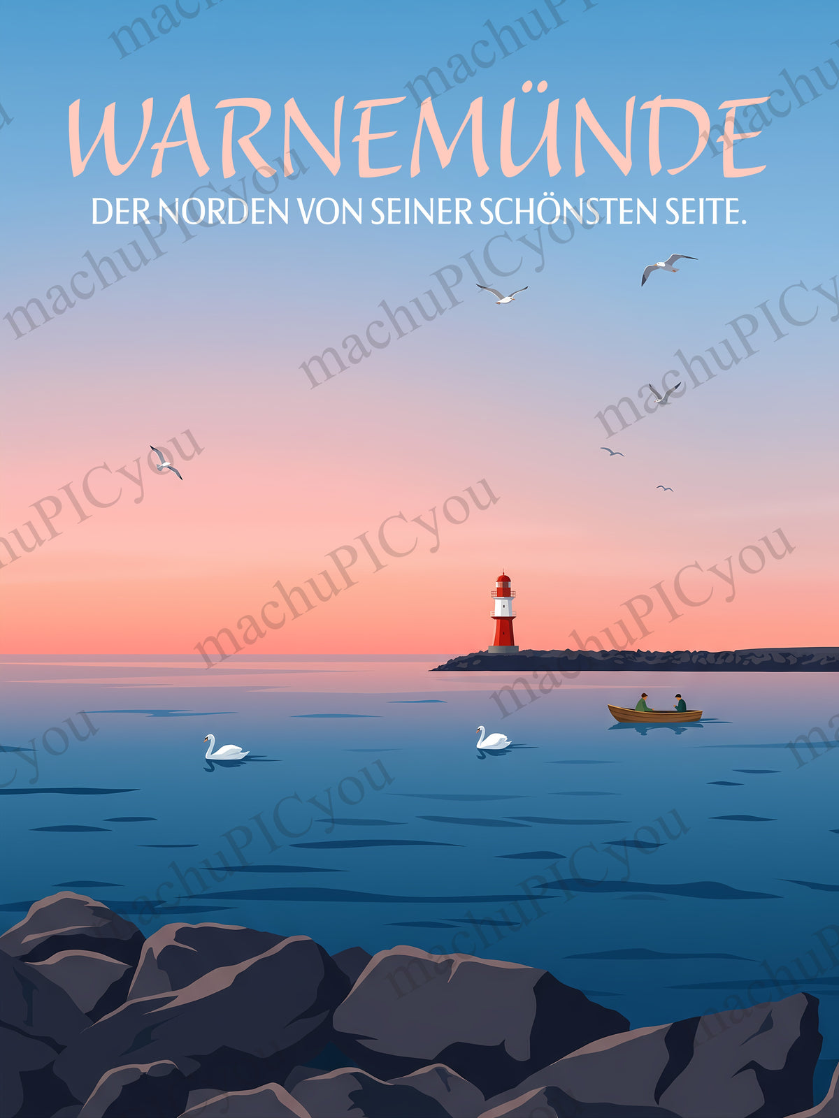 Poster Der schönste Norden Warnemünde