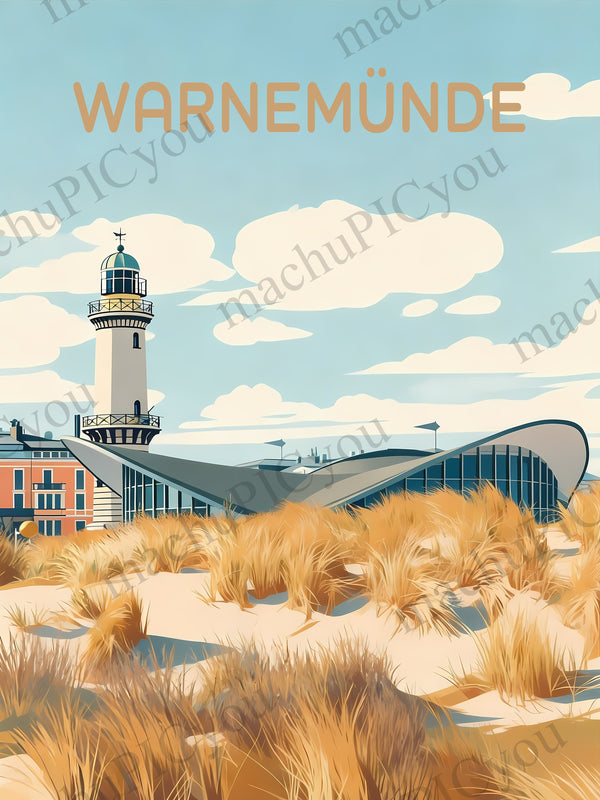Warnemünde — Zwischen Gras und Himmel
