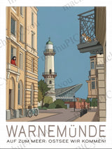 Warnemünde — Gasse zum Leuchtturm