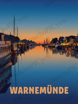 Warnemünde — Hafen in der Abendruhe