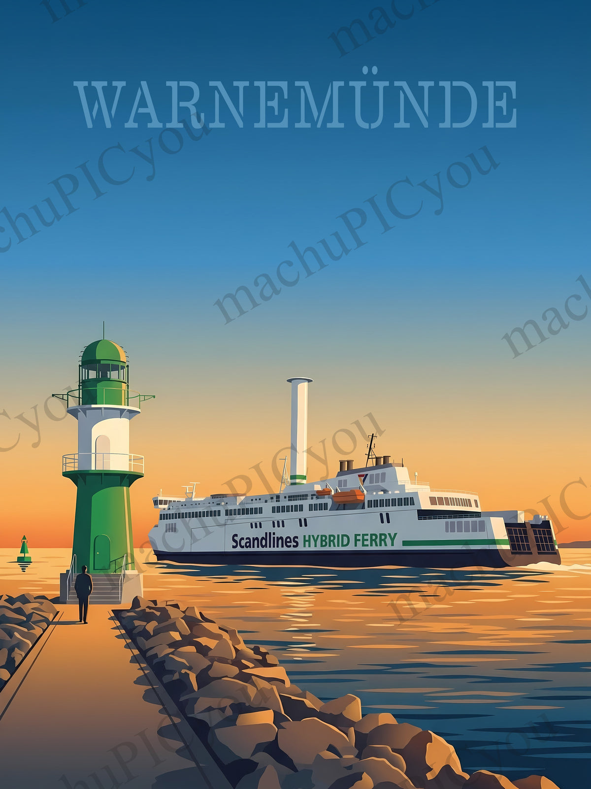 Warnemünde — Ankommen am Horizont