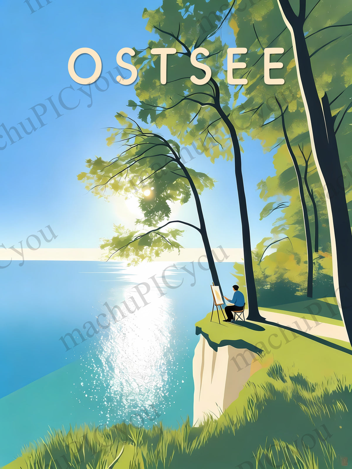Ostsee — Maler am Meerblick