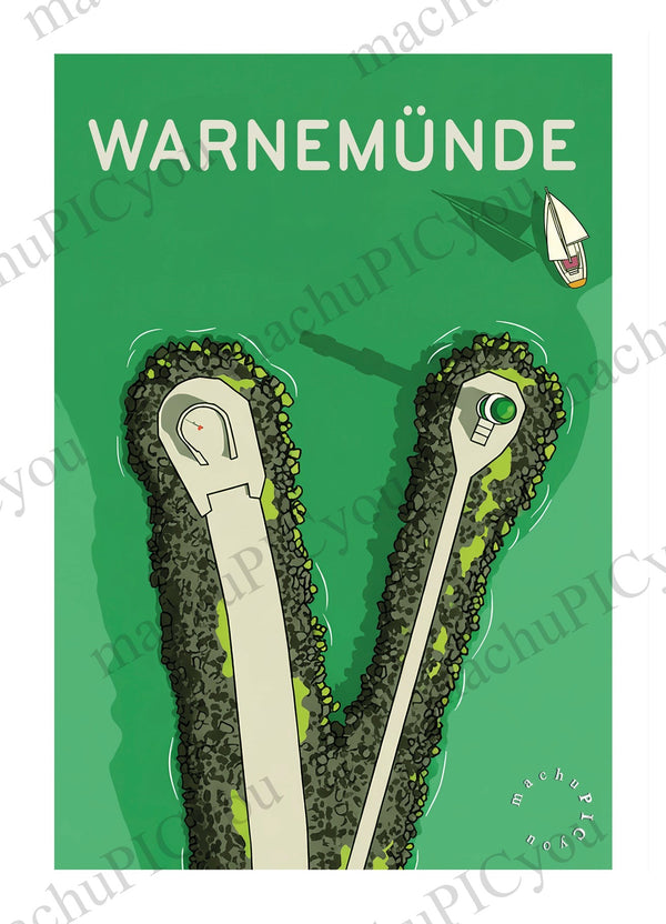 Warnemünde — Geheimer Hafen (Karte)