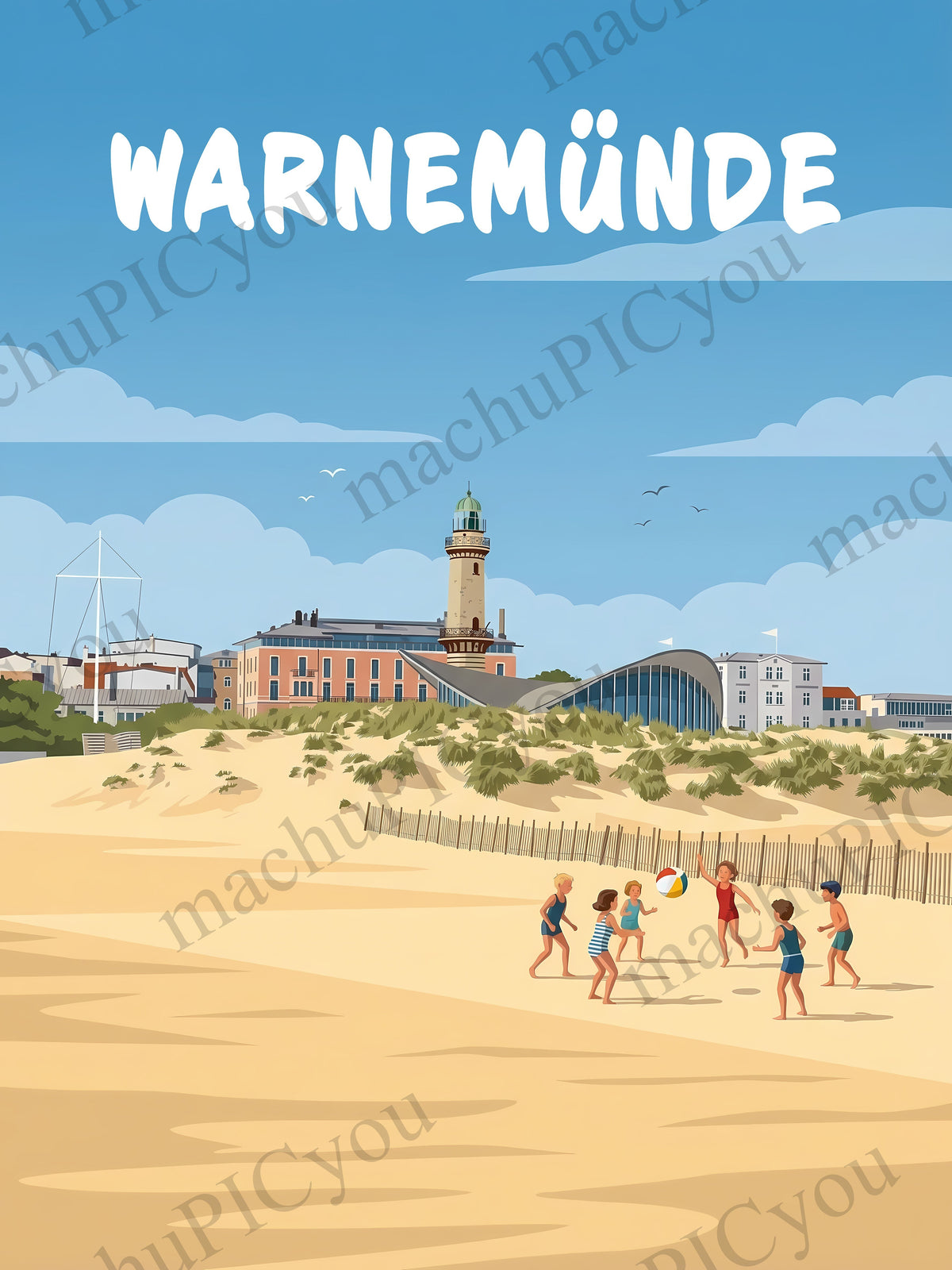 Warnemünde — Sommer am Leuchtturm