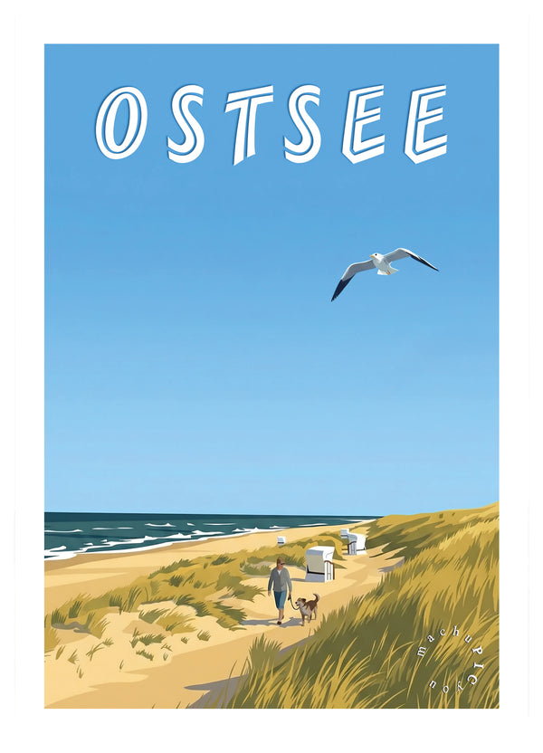 Ostsee — Dünenweg der Stille (Karte)