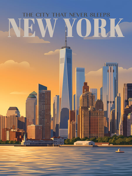 New York — Goldenes Manhattan