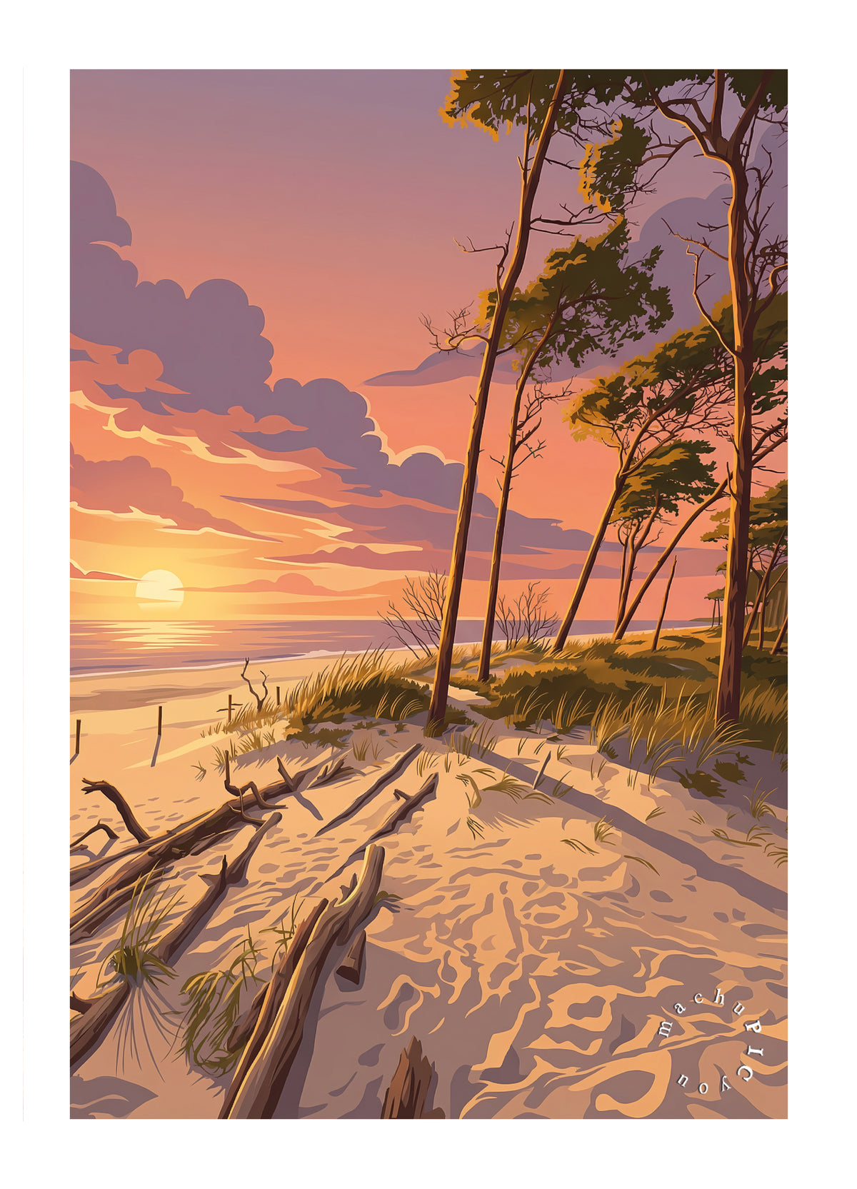 Ostsee — Küstenstille im Licht (Karte)