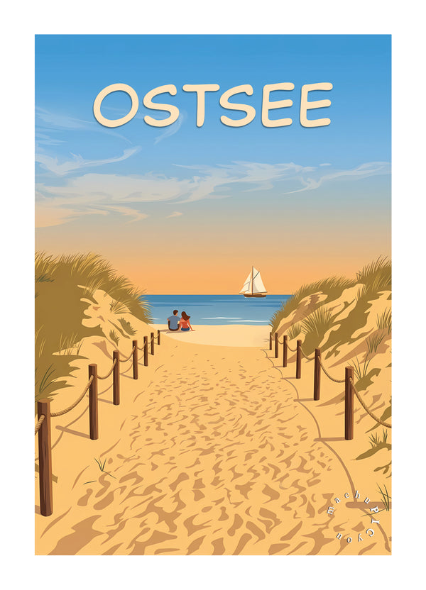 Ostsee — Weg zum Horizont (Karte)