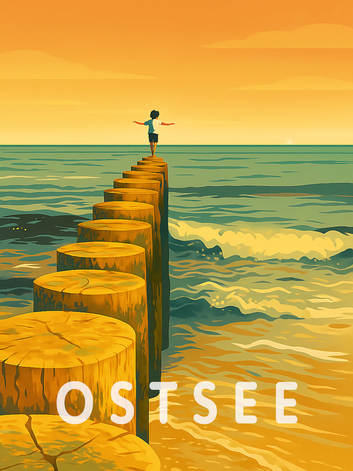 Ostsee — Freiheit auf der Buhne