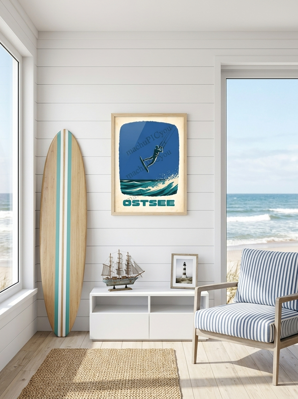 Ostsee — Sprung ins Blau – Wandvorschau