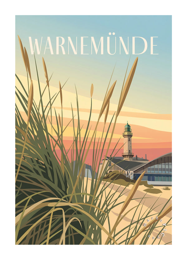 Warnemünde — Dünenlicht am Meer (Karte)