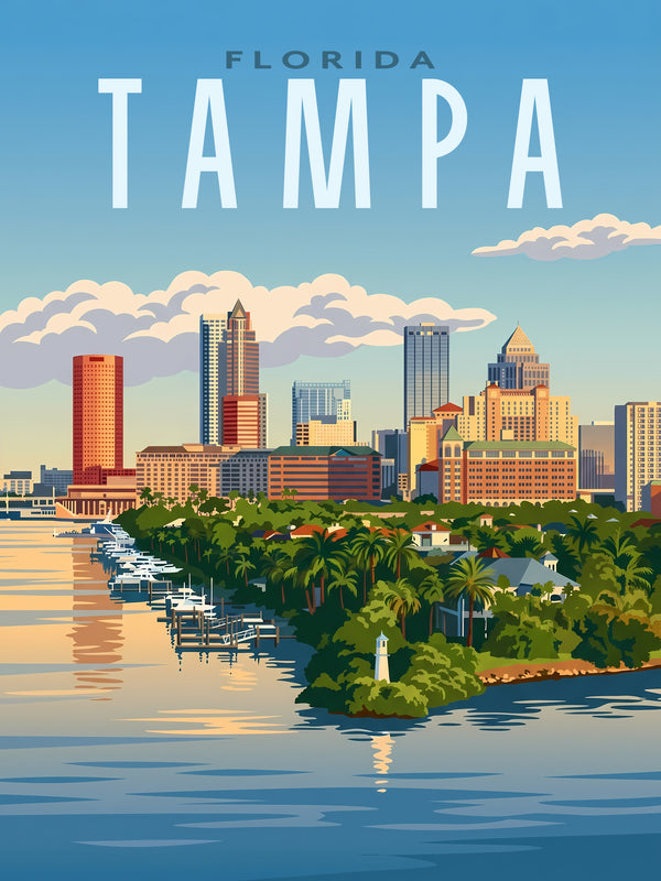 Goldene Küstenlinie Florida Tampa
