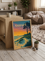 Ostsee — sunset for lovers – Wandvorschau