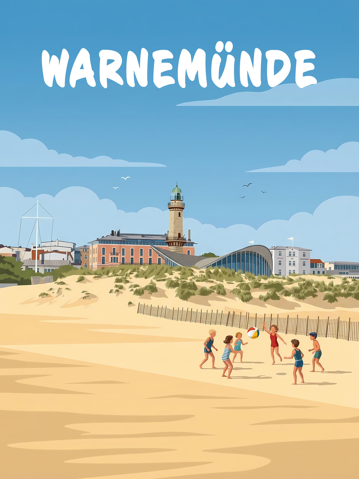 Warnemünde — Sommer am Leuchtturm