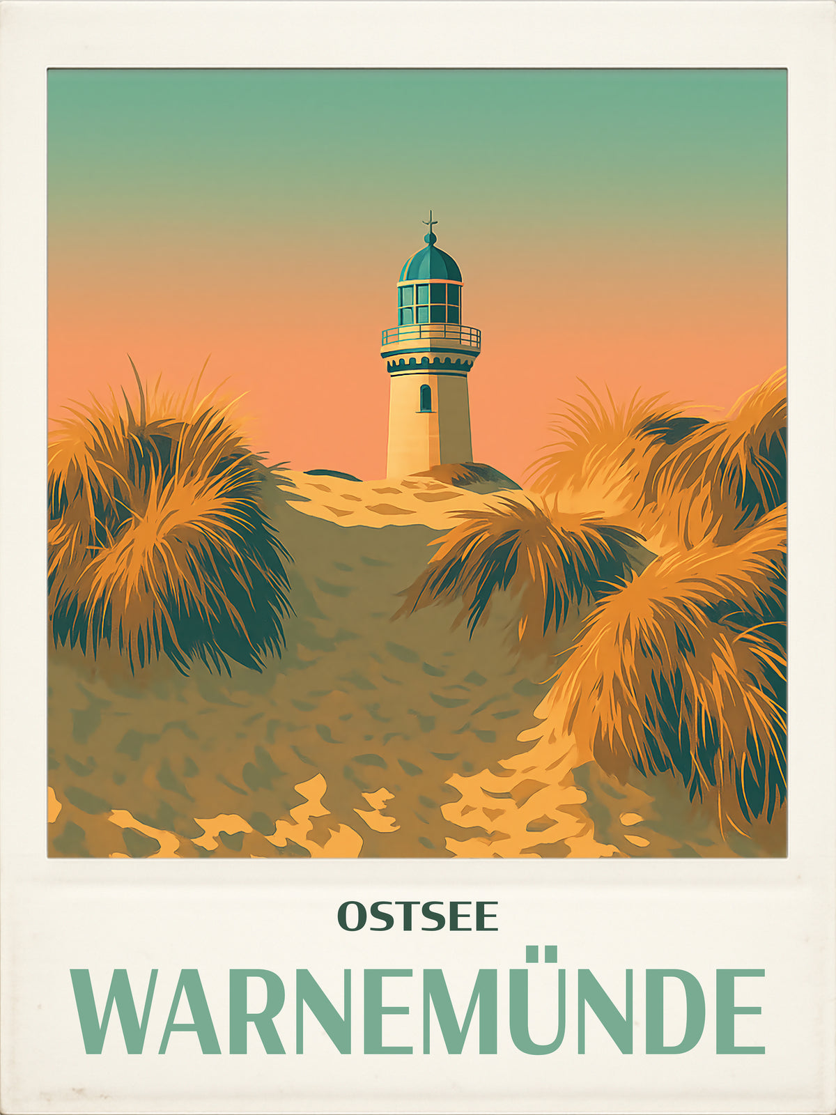 Warnemünde — Leuchtturm im Abendwind
