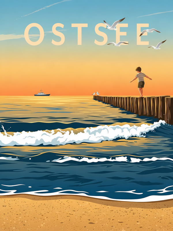 Ostsee — Balance im Abendlicht