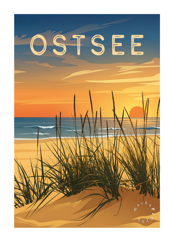 Ostsee — Goldene Dünenruhe (Karte)