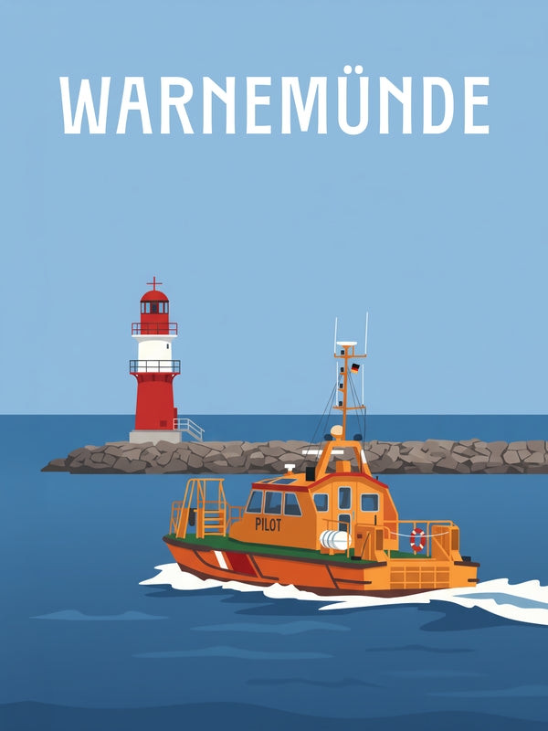 Warnemünde — Küstenwache auf Kurs