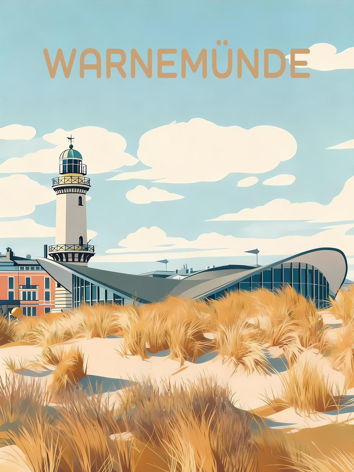 Warnemünde — Zwischen Gras und Himmel