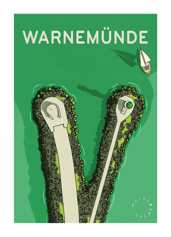 Warnemünde — Geheimer Hafen (Karte)