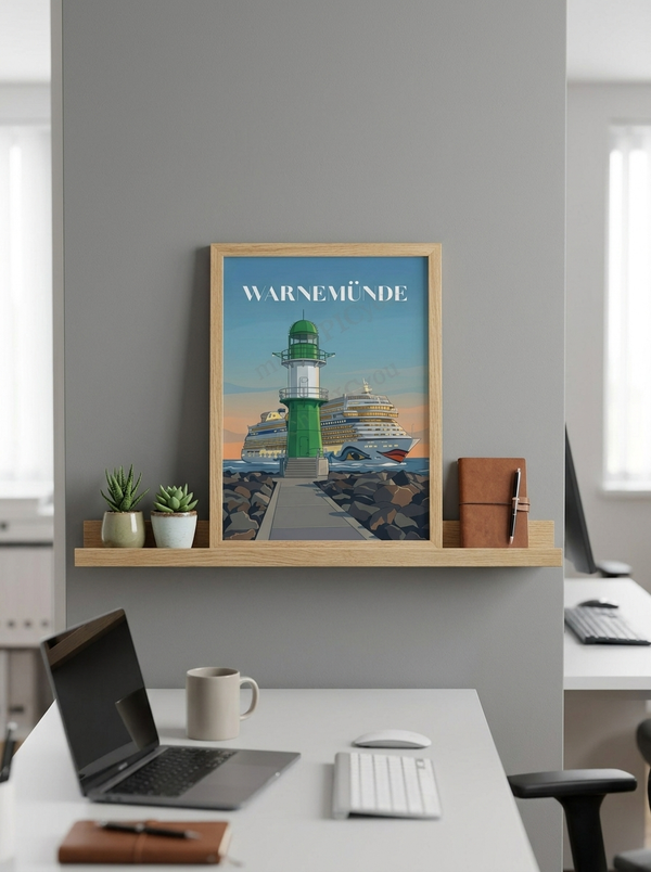 Warnemünde — Tor zur Ostsee – Wandvorschau